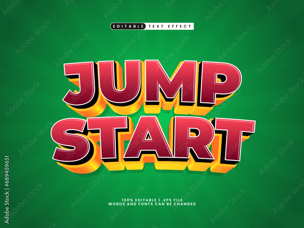 jump start text effect