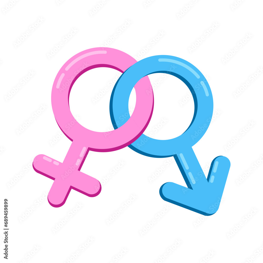 Female and males symbol design vector illustration Female and males symbol design vector illustration