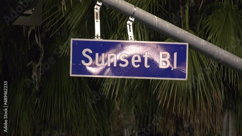 Sunset Boulevard street sign - Los Angeles