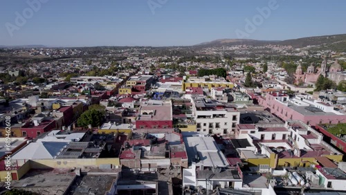 San Miguel De Allende Town Aerial Drone View photo