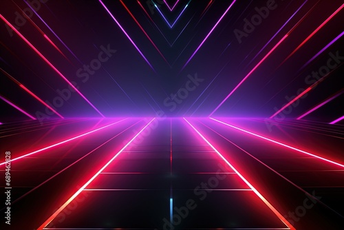 Party Pulse Abstract Neon Waves Fantastic Fusion Neon Lightscape,Neon Dance Floor Background photo