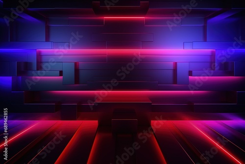Party Pulse Abstract Neon Waves Fantastic Fusion Neon Lightscape,Neon Dance Floor Background