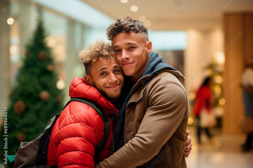 Obraz premium profile picture LGBTQ couple for social media, casual photography