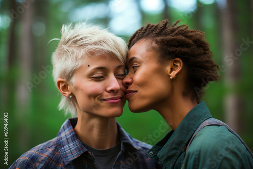profile picture LGBTQ couple for social media, casual photography