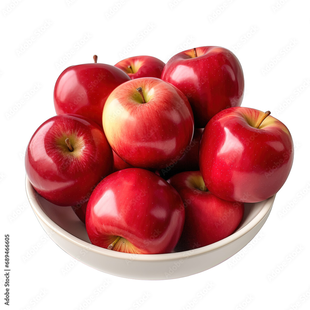 Red apples in a bowl