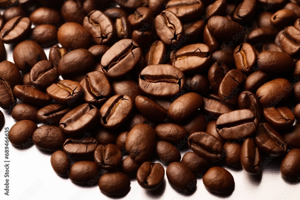 Roasted coffee beans background Roasted coffee beans background