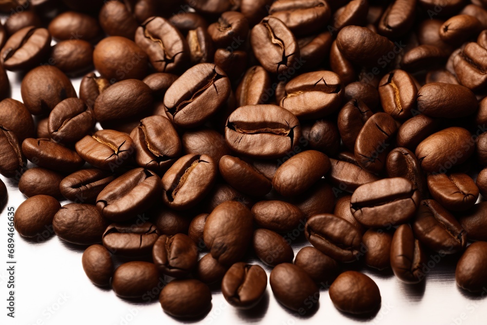 Roasted coffee beans background