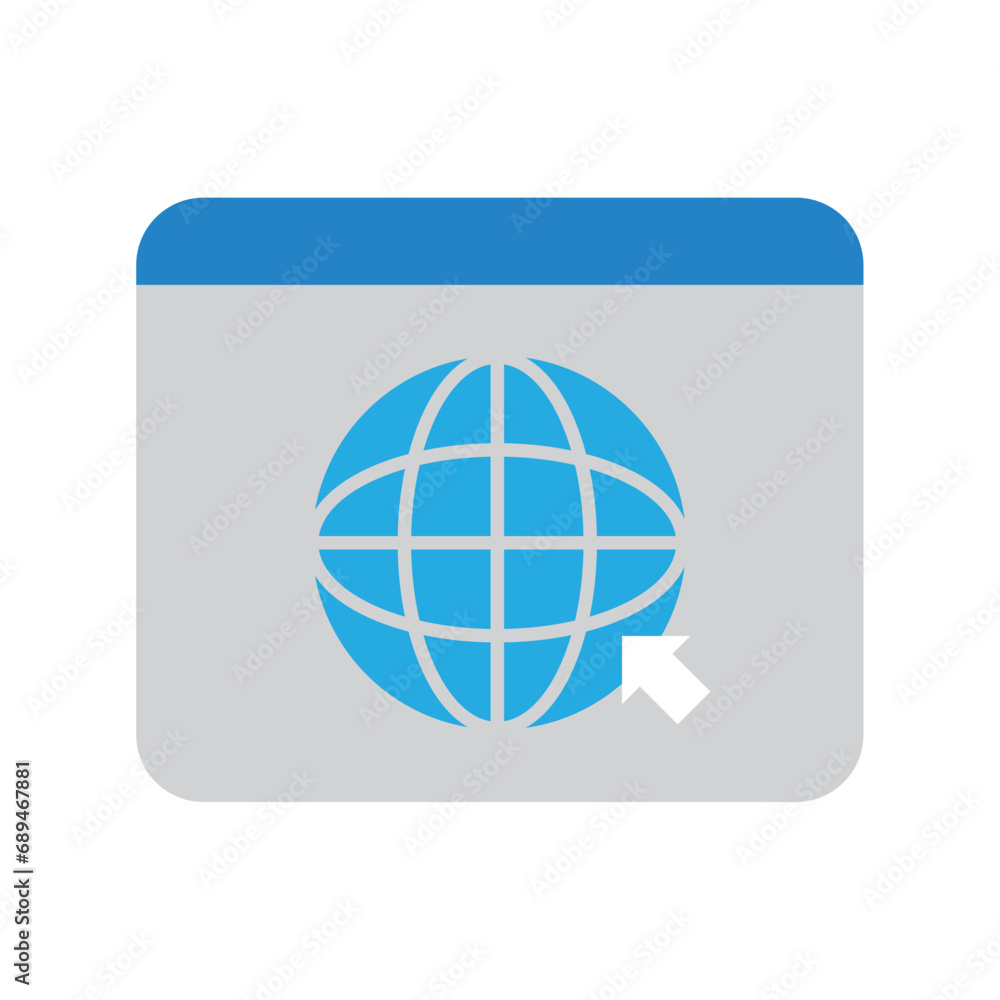 website with internet icon website with internet icon