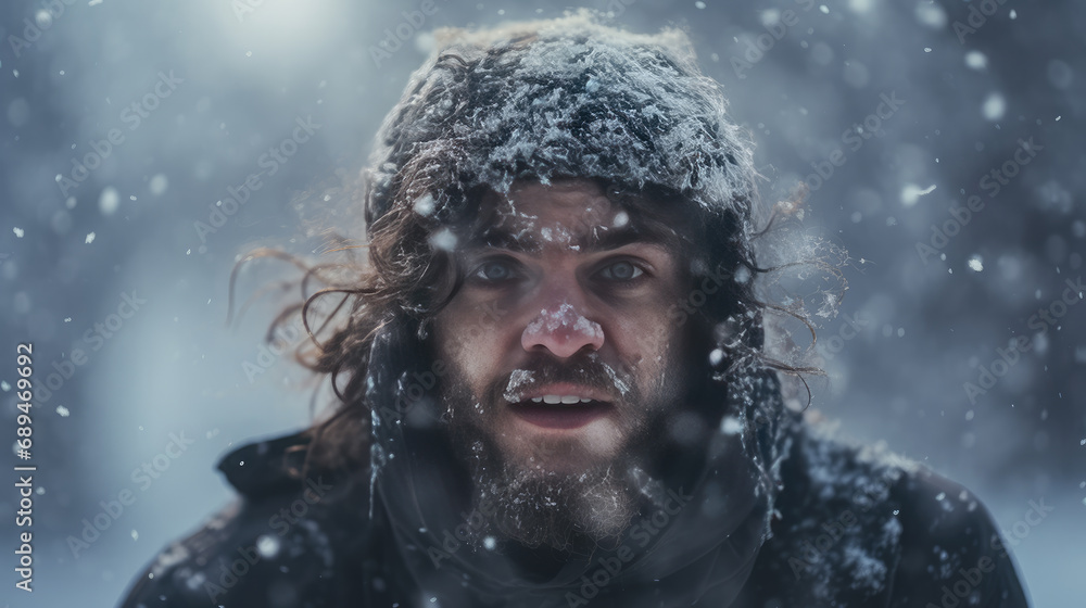 Winter on the face Generative Ai Winter on the face Generative Ai