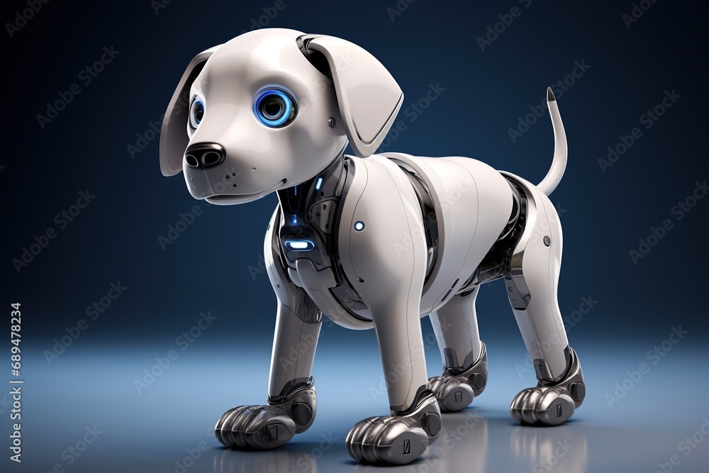 Portrait of a Mechanic robot dog Portrait of a Mechanic robot dog