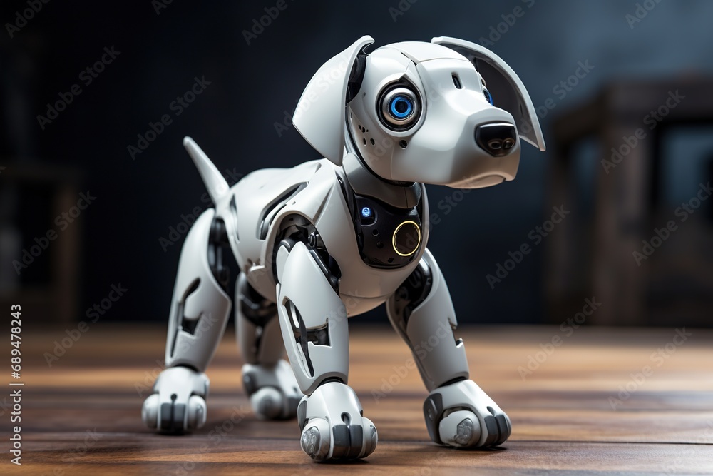 Portrait of a Mechanic robot dog Portrait of a Mechanic robot dog