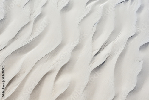 Close up of white beach sand, exterior surface material texture