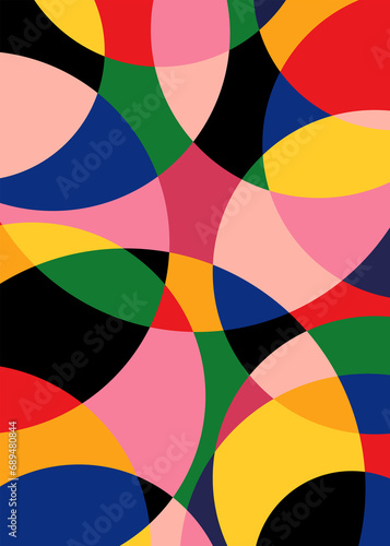 Art vector image. Pop-art geometric colourful.Color splash abstract background for design.