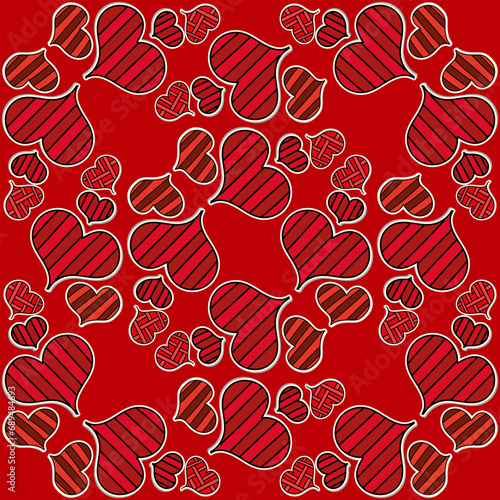 Seamless Pattern for Valentine's Day Gift Wrap