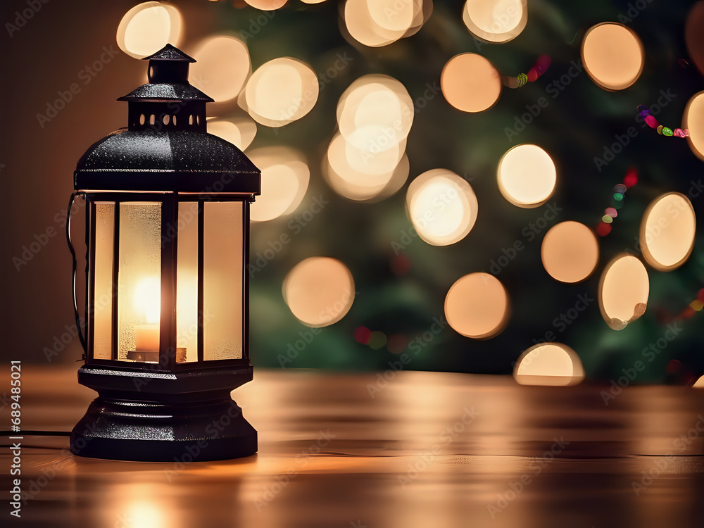 Whispers of Yuletide: A Captivating Holiday Vignette with Glowing Lanterns and Sparkling Lights Whispers of Yuletide: A Captivating Holiday Vignette with Glowing Lanterns and Sparkling Lights
