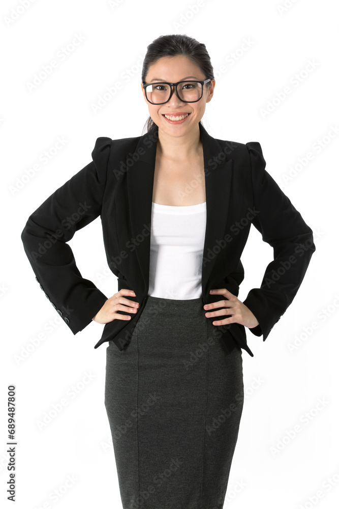 Portrait of a happy Asian businesswoman. Portrait of a happy Asian businesswoman.