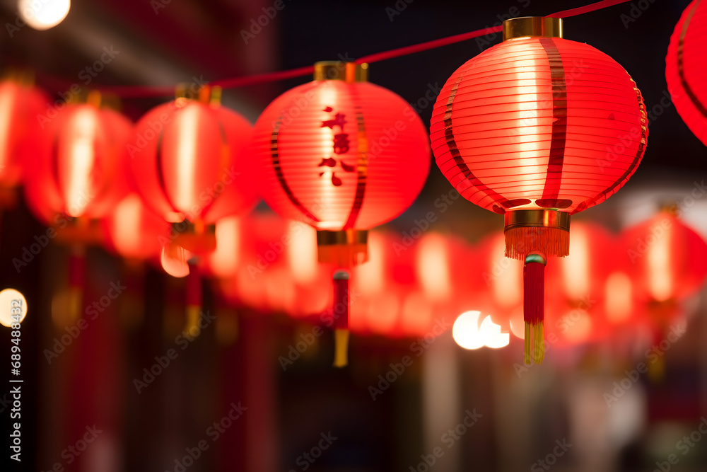 chinese new year lanterns, chinese new year dragon, fireworks in the city, wallpaper and social media background for china newyears festival chinese new year lanterns, chinese new year dragon, fireworks in the city, wallpaper and social media background for china newyears festival
