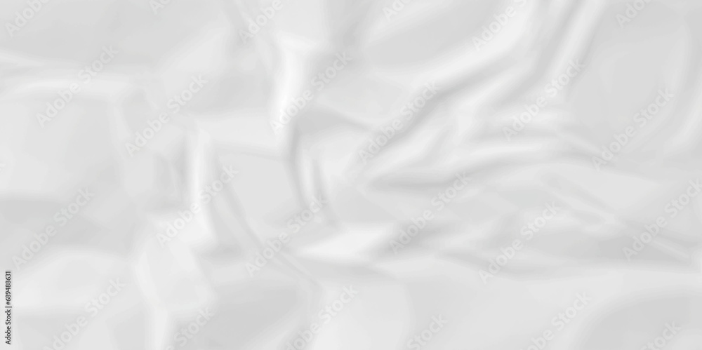 Fototapeta premium Abstract White paper crumpled texture. white fabric textured crumpled white paper background. panorama white paper texture background, crumpled pattern texture background.