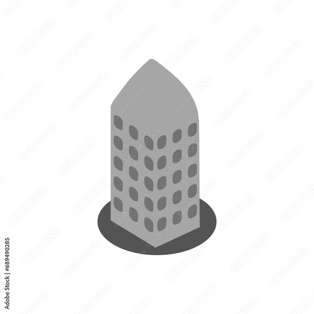 Urban tall building icon design Urban tall building icon design