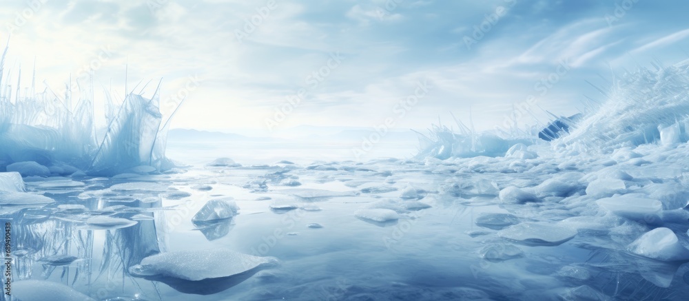 Frozen water. Frozen water.