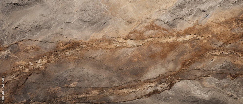Nature's rugged beauty, captured in a close-up of a limestone cave wall, adorned with earthy brown hues and intricate geology, marble  texture, Colorful background with copy space for design