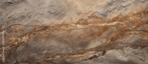 Nature's rugged beauty, captured in a close-up of a limestone cave wall, adorned with earthy brown hues and intricate geology, marble  texture, Colorful background with copy space for design photo