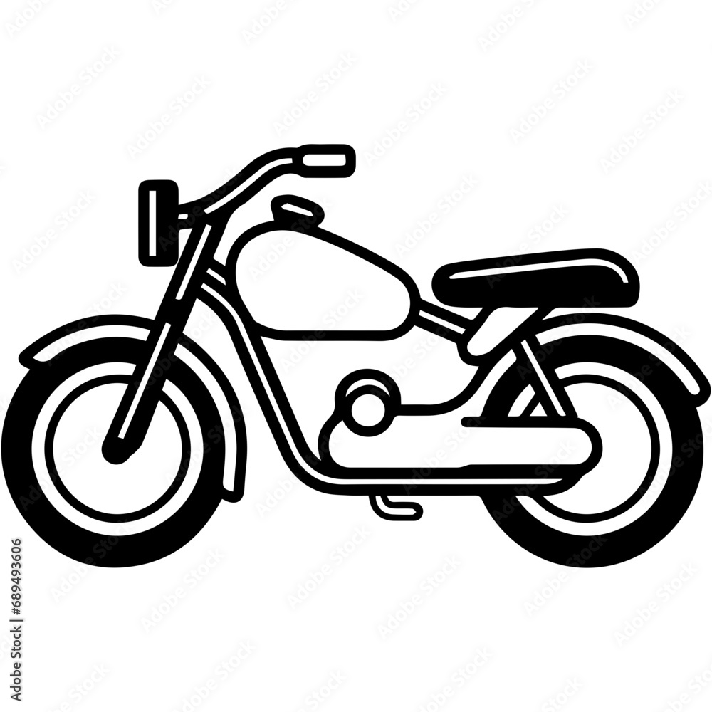 Motorcycle Minimal line icon