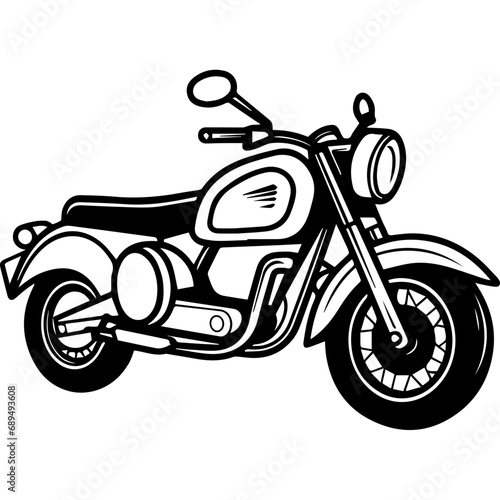 Motorcycle Minimal line icon