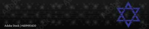 International Holocaust Remembrance Day vector. Star of David . January 27. Important day