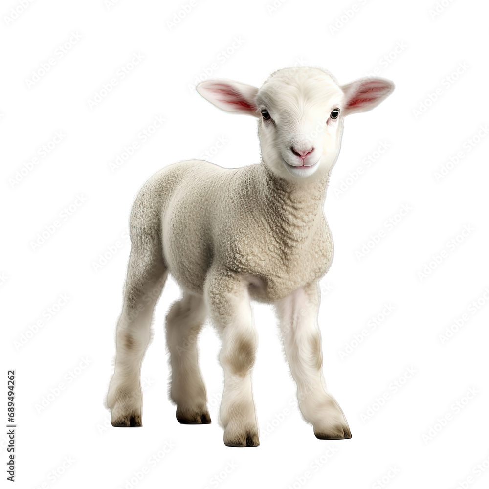 Little Lamb Isolated Little Lamb Isolated