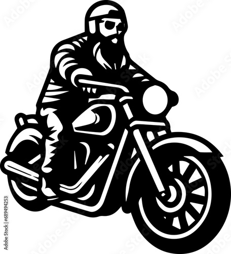Motorcycle touring Minimal line icon