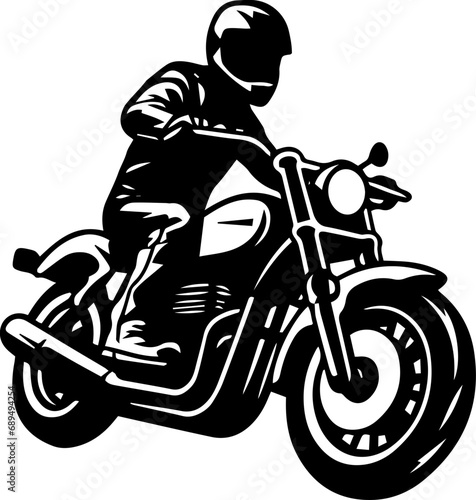 Motorcycle touring Minimal line icon