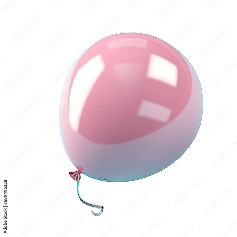 Obraz premium pink balloon isolated