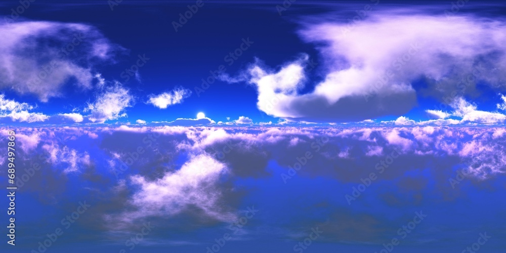 Panorama of clouds, HDRI, environment map , Round panorama, spherical panorama, equidistant projection, panorama 360, flying above the clouds,sky above the clouds, 3D rendering Panorama of clouds, HDRI, environment map , Round panorama, spherical panorama, equidistant projection, panorama 360, flying above the clouds,sky above the clouds, 3D rendering