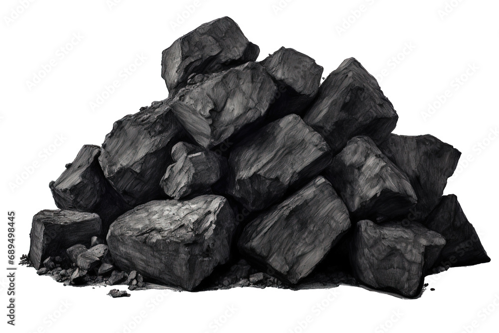 Charcoal Isolated Charcoal Isolated