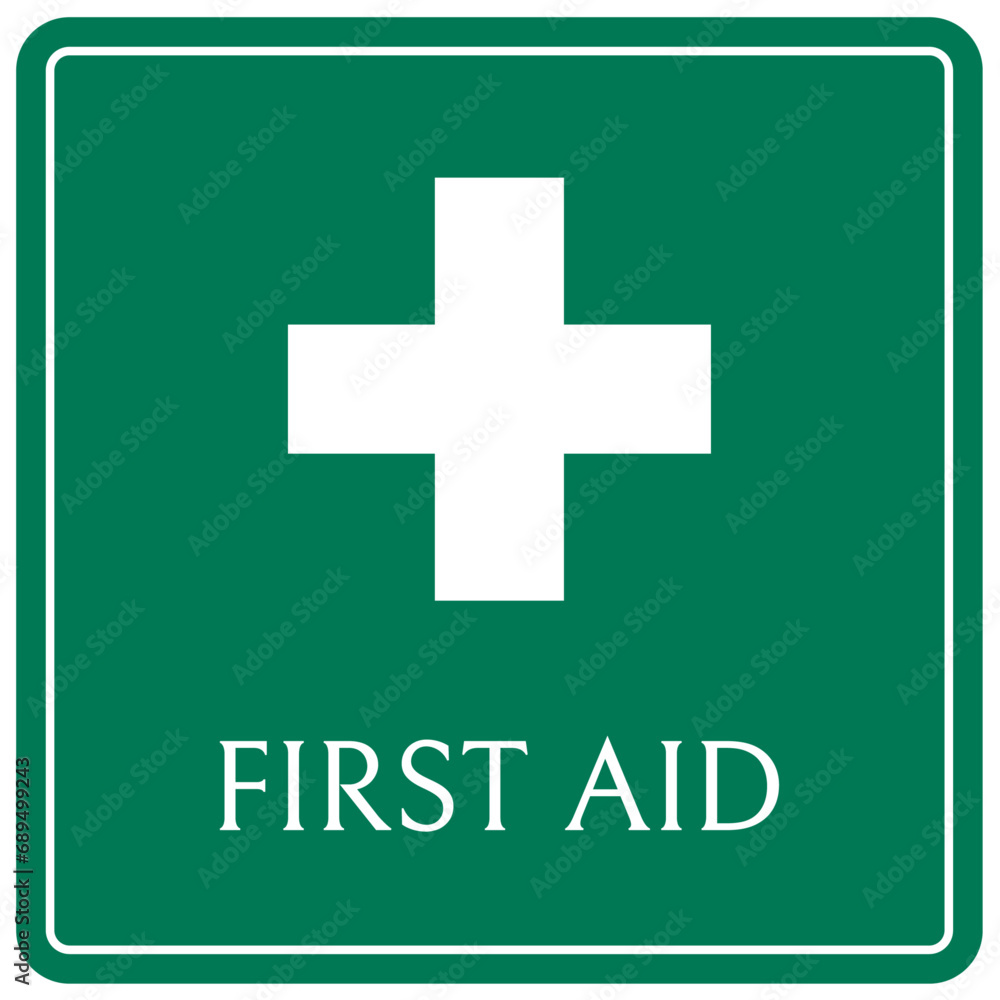 First aid sign and labels First aid sign and labels