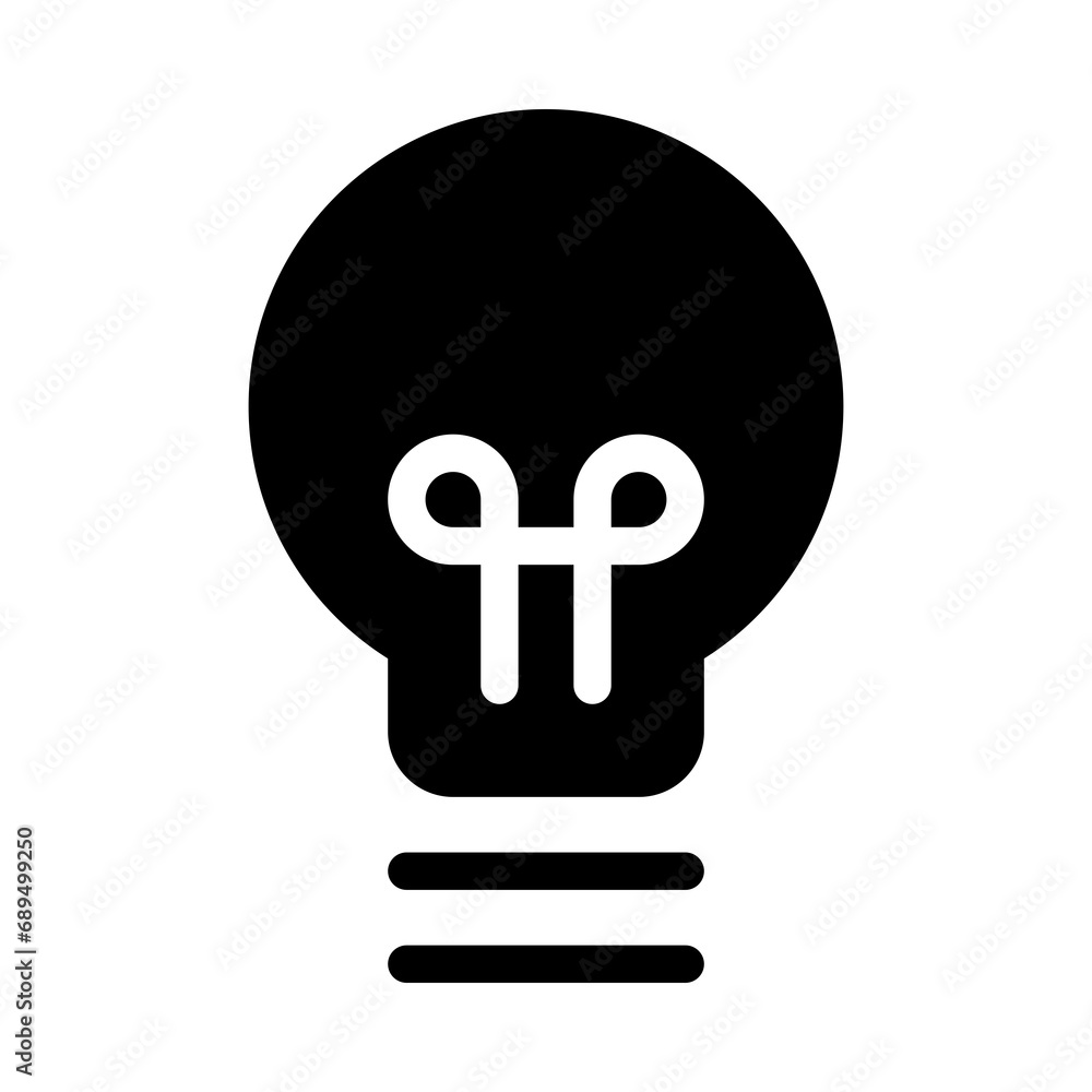 Light bulb icons for creativity and innovation Light bulb icons for creativity and innovation