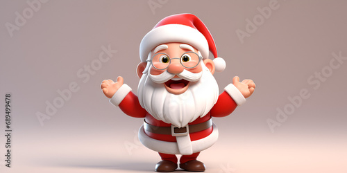 Pixar cartoon cute little santa claus Magical Pixar Cartoon Cute Santa's Festive Journey