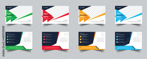 Modern Creative Corporate Post Card Template, Vector Template for Opening Invitation Editable, Professional Business Postcard Design, Event Card Design, Invitation Design, Direct Mail EDDM Template