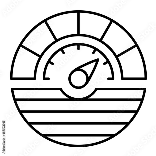 FICO vector icon on line