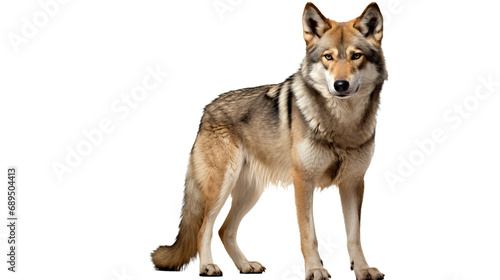 A wolf , isolated on transparent or white background, png