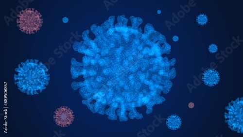 virus cells technology, corana technology photo