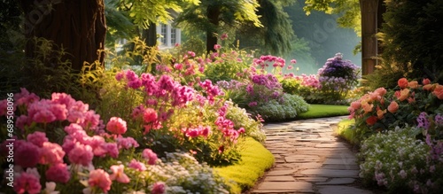 Gorgeous garden filled with small blooms.