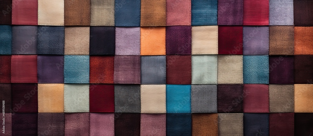 Background with squared textile texture