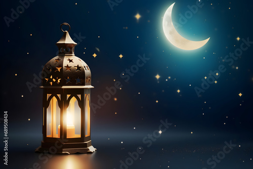 ramadan Kareem,  Ramadan crescent moon, Eid Mubarak Islamic festival social media banner and Eid Mubarak Post Template, isolated background	
