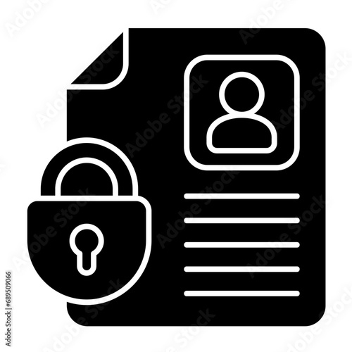 IRA vector icon on glyph