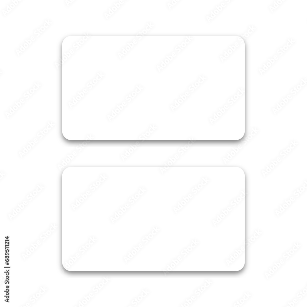 Blank business card template mockup vector Blank business card template mockup vector