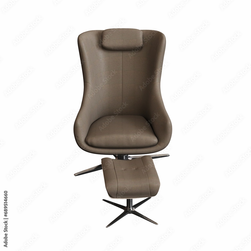 armchair isolated on white background, interior furniture, 3D illustration, cg render armchair isolated on white background, interior furniture, 3D illustration, cg render