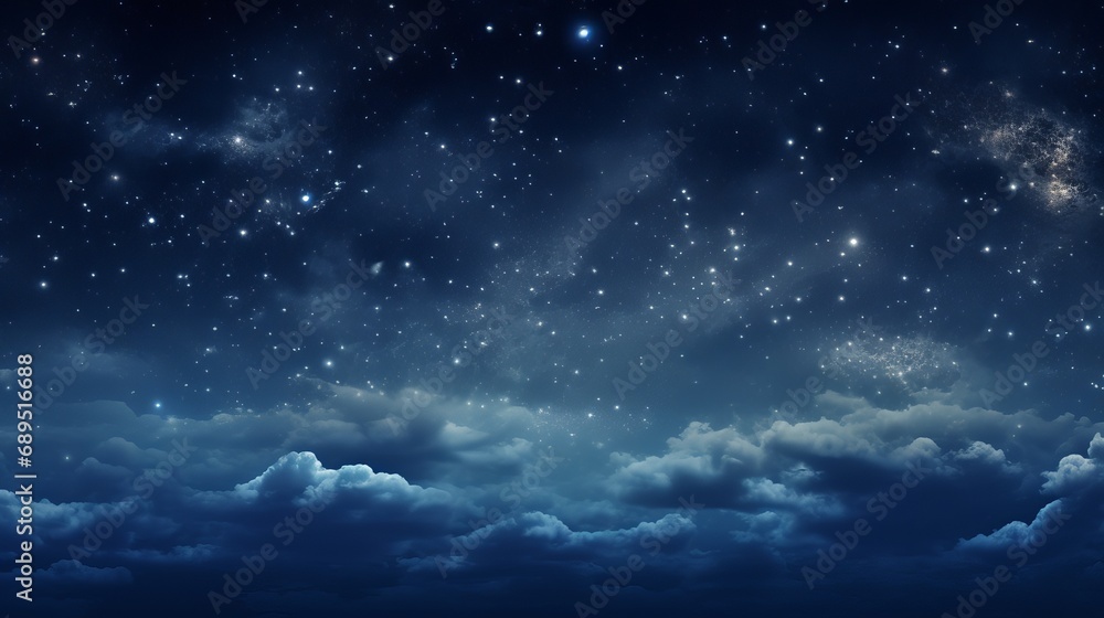 Cloud and starry night sky space Cloud and starry night sky space