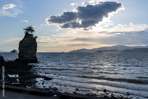 Siwash Rock in Stanley Park, Vancouver, Canada